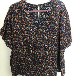 Madewell XL Floral Blouse